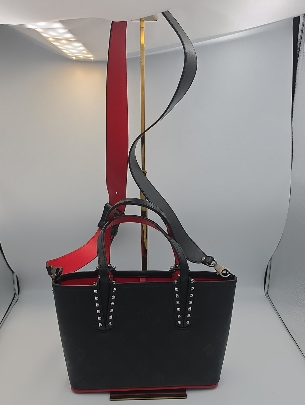 Christian Louboutin Cabata Small Tote Black W/ Loubinthesky Embossed (NWOT)COA🖤